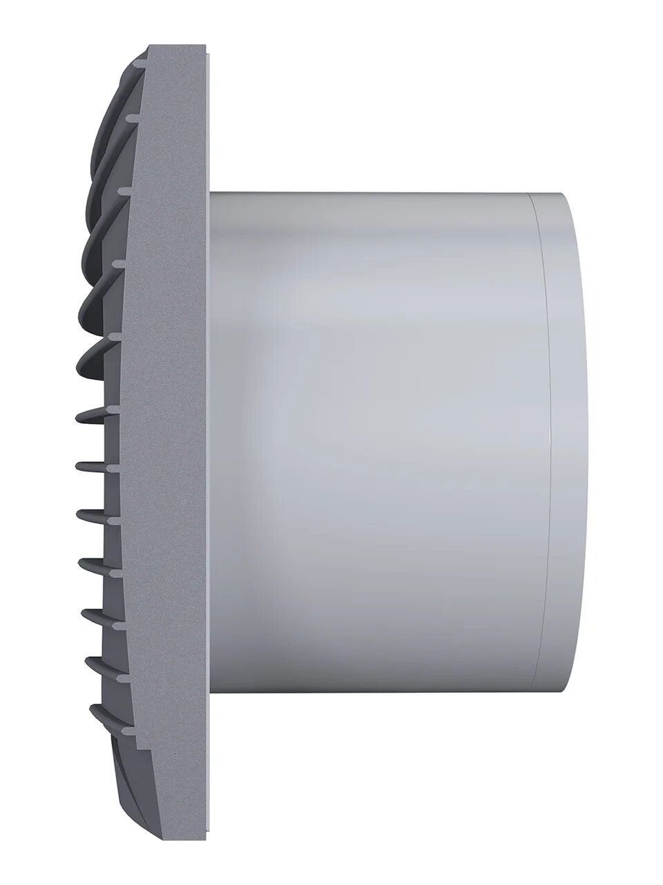 Вентилятор накладной SILENT D125 обр.клапан Dark gray metal DICITI