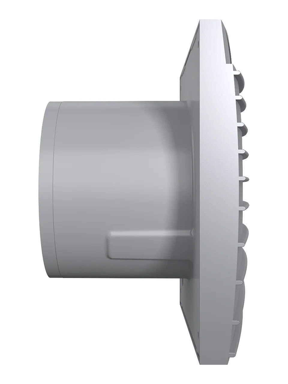 Вентилятор накладной SILENT D100 обр.клапан Gray metal DICITI