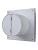 Вентилятор накладной SILENT D100 обр.клапан Gray metal DICITI