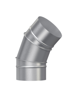 Отвод OTG D125 45° оцинк.сталь ERA PRO