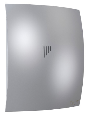 Вентилятор накладной BREEZE D125 обр.клапан Gray metal DICITI