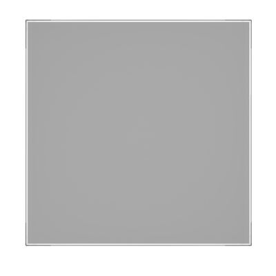 Панель AEON D100/125 179х179 стекло матовое Silver clear серебристое DICITI