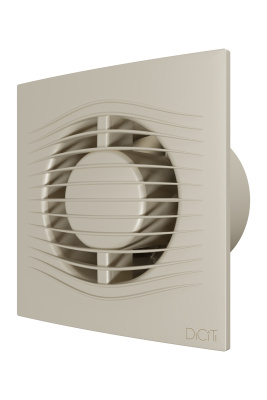 Вентилятор накладной SLIM D100 обр.клапан Ivory DICITI