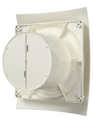 Вентилятор накладной BREEZE D125 обр.клапан Ivory DICITI