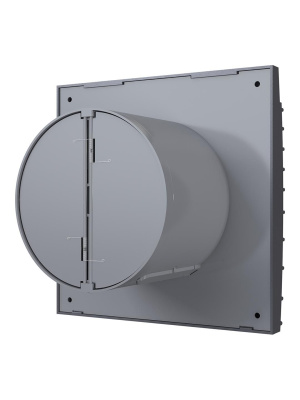 Вентилятор накладной SILENT D100 обр.клапан Dark gray metal DICITI