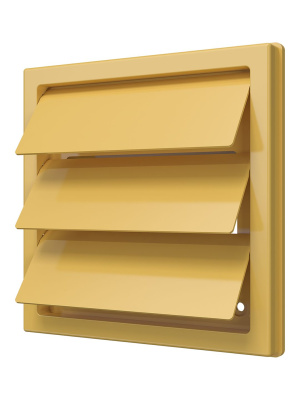 Выход стенной КФ фланец 55х110 жалюзи 150х150 ASA Beige ERA