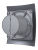 Вентилятор накладной BREEZE D125 обр.клапан Dark gray metal DICITI