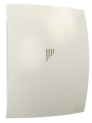 Вентилятор накладной BREEZE D125 обр.клапан Ivory DICITI