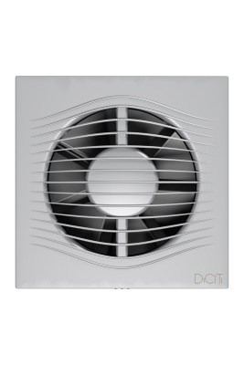 Вентилятор накладной SLIM D125 обр.клапан Gray metal DICITI