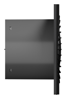 Вентилятор накладной SLIM D100 обр.клапан Dark gray metal DICITI