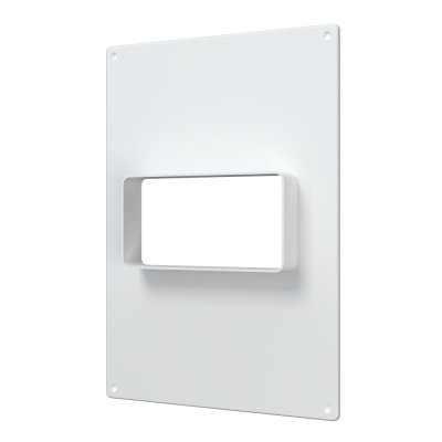 Площадка торцевая ПТГ фланец 120х60 горизонтальная 180х250 пластик ERA