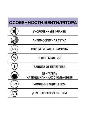 Вентилятор накладной REST D100 сетка ERA