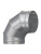 Отвод OTG D160 90° оцинк.сталь ERA PRO