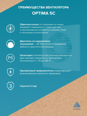 Клапан приточный KP KIV D125 труба ПВХ РКМ L0,5м мин.вата ERA