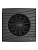 Вентилятор накладной SILENT D125 обр.клапан Matt black DICITI