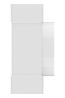 Тройник ТФП D100 с выходом 60х120 пластик ERA