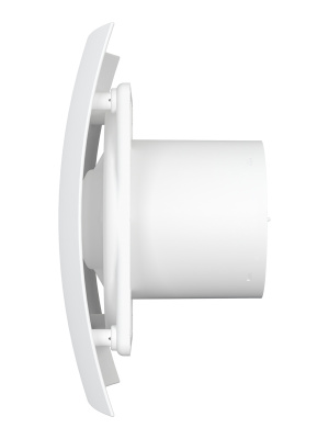 Вентилятор накладной BREEZE D125 обр.клапан Matt white DICITI