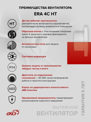 Накладка торцевая НКП D100 150х150 пластик ERA