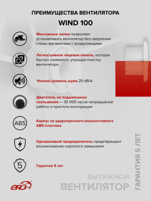 Фланец Ф D125 139х209 пластик ERA