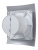 Вентилятор накладной BREEZE D100 обр.клапан Gray metal DICITI