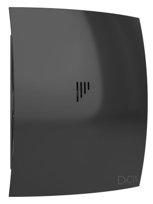 Вентилятор накладной BREEZE D125 обр.клапан Obsidian DICITI