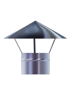 Зонт крышный RUG D100 оцинк.сталь ERA PRO