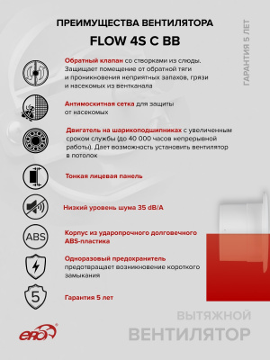 Фланец Ф D100 113х113 пластик ERA