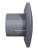 Вентилятор накладной AURA D100 обр.клапан Dark gray metal DICITI