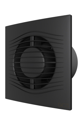 Вентилятор накладной SLIM D100 обр.клапан Dark gray metal DICITI