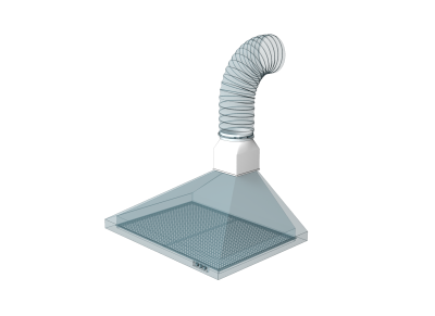 Переходник СПКП D125 126х126 пластик ERA