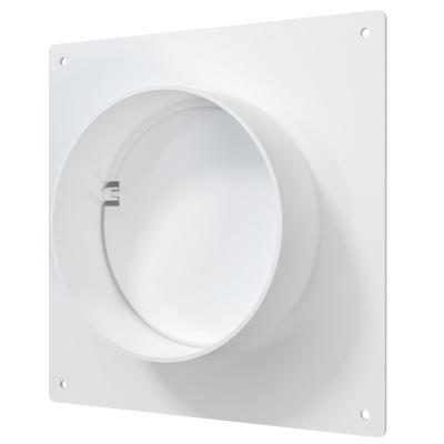 Площадка торцевая SKNPO фланец D100 соединитель обр.клапан 150x135 пластик ERA