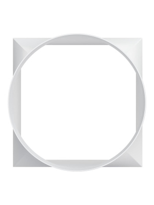 Переходник СПКП D125 126х126 пластик ERA