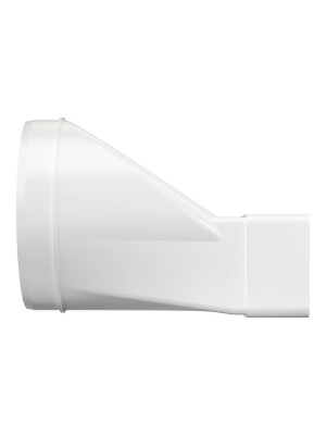 Переходник СПКП D125 эксцентриковый 60х120 пластик ERA