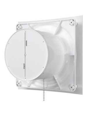 Вентилятор накладной QUADRO D125 обр.клапан тяг.выкл. ERA