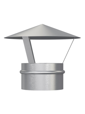 Зонт крышный RUG D125 оцинк.сталь ERA PRO