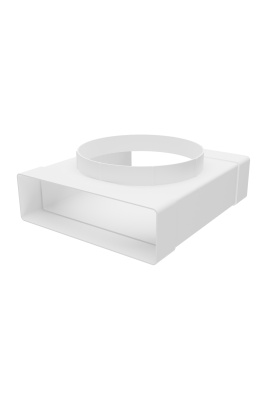 Тройник ТФП D160 с выходом 60х204 пластик ERA