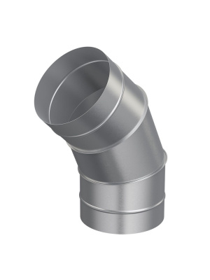 Отвод OTG D160 45° оцинк.сталь ERA PRO