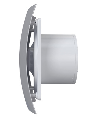 Вентилятор накладной BREEZE D125 обр.клапан Gray metal DICITI