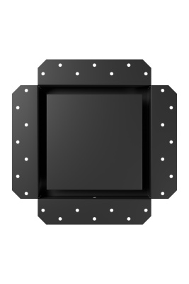 Вентилятор встраиваемый EXCELLENT D100 осевой обр.клапан шариковый подшипник черный матовый ERA