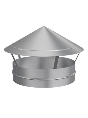 Зонт крышный RUG D400 оцинк.сталь ERA PRO