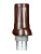  Выход вентиляционный VWO D125/160 изолированный пластик Brown ERA STREETLINE 