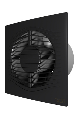 Вентилятор накладной SLIM D125 обр.клапан Dark gray metal DICITI