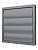  Выход стенной КФ фланец D400 жалюзи 456х456 ASA Gray ERA STREETLINE 