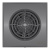 Вентилятор накладной AURA D100 обр.клапан Dark gray metal DICITI