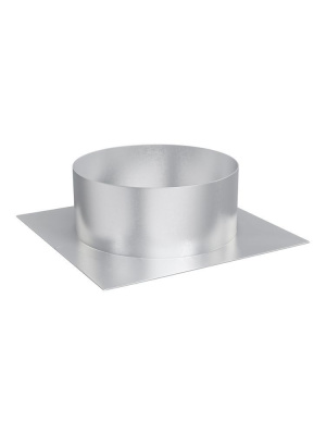 Плоское основание ТДПО фланец D200 295х295 оцинк.сталь ERA