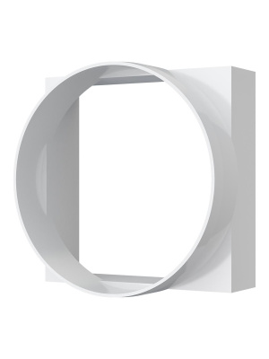 Переходник КВ D100 90х90 пластик ERA