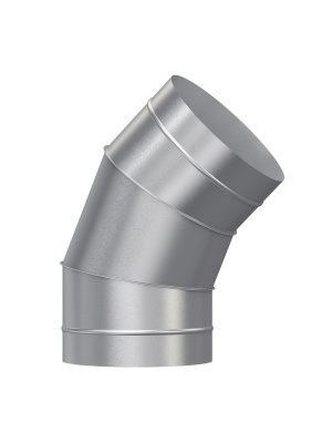 Отвод OTG D200 45° оцинк.сталь ERA PRO