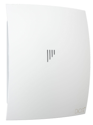 Вентилятор накладной BREEZE D125 обр.клапан Matt white DICITI