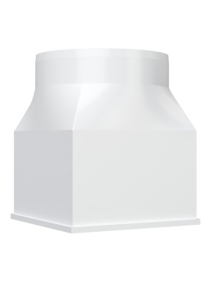 Переходник СПКП D125 126х126 пластик ERA