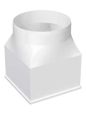 Переходник СПКП D125 126х126 пластик ERA